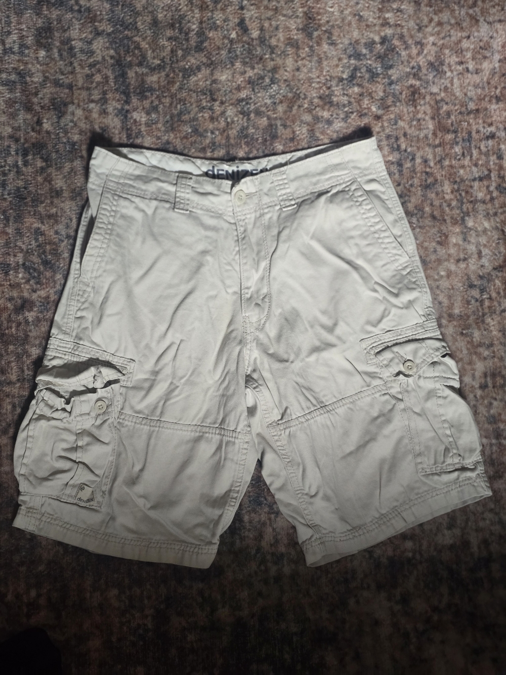 Denizen from Levi’s Men’s Cargo Shorts W32 Light Khaki Beige 100% Cotton